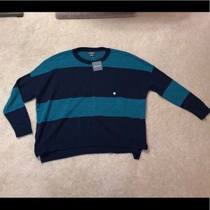 Eddie Bauer Blue Striped Sweater